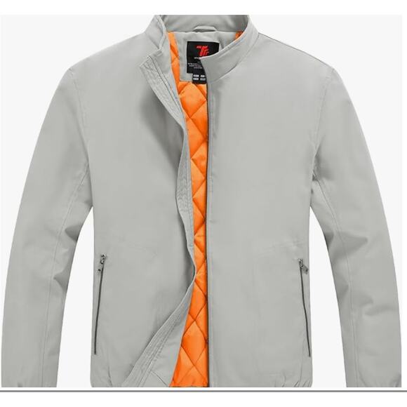 Men's Bomber Jacket Water Resistant Quilted Coat SIZE 3XL - Picture 1 of 6